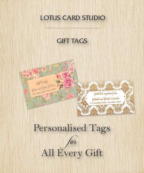 Personalised gift tags online