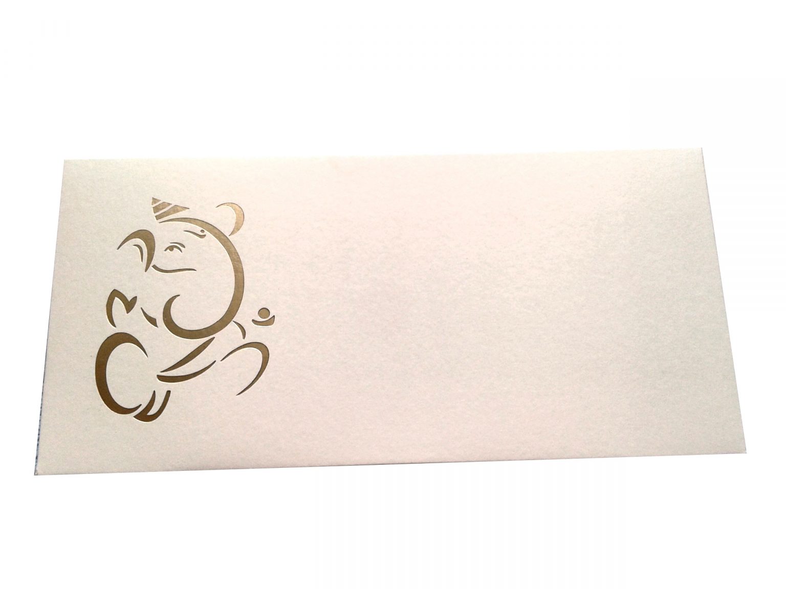 Signature Money Envelope with Hot Foil Stamped Ganesh - Lotus Card Studio